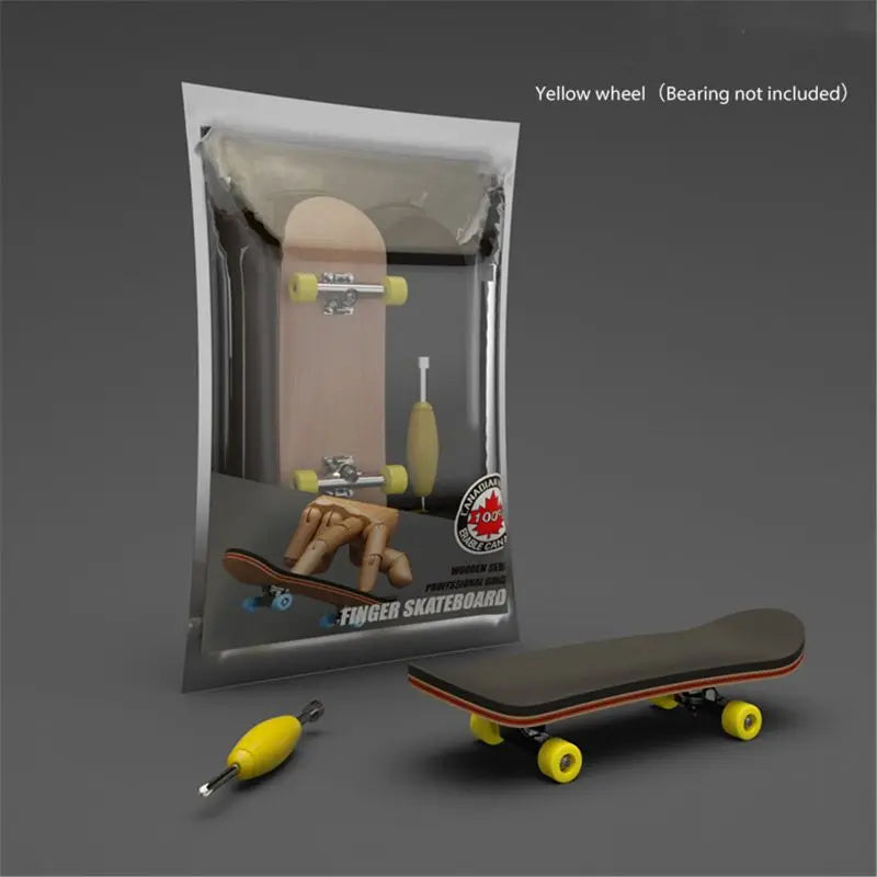 Finger SkateBoard Wooden Fingerboard Toy &ndash; Stunts Kit 6-A