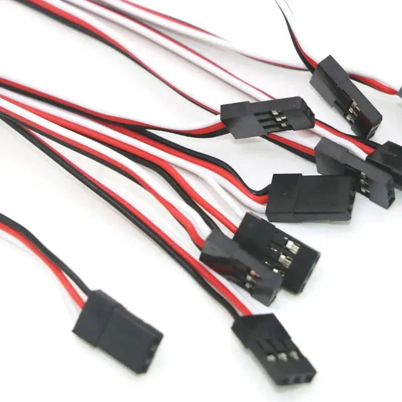 10pcs 100mm/150mm/200mm/300mm/500mm RC Servo Extension Cord Cable Wire Lead JR For Rc Helicopter Rc Drone by InterCyprus Trading Ltd