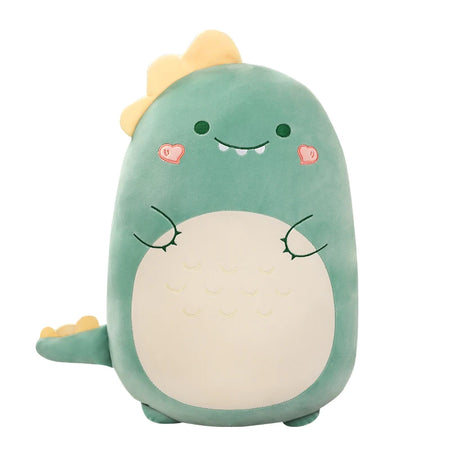 Kawaii Plush Dinosaur &amp; Shiba Inu Dog Pillow - Soft Cushion Toy Dinosaur / 45CM