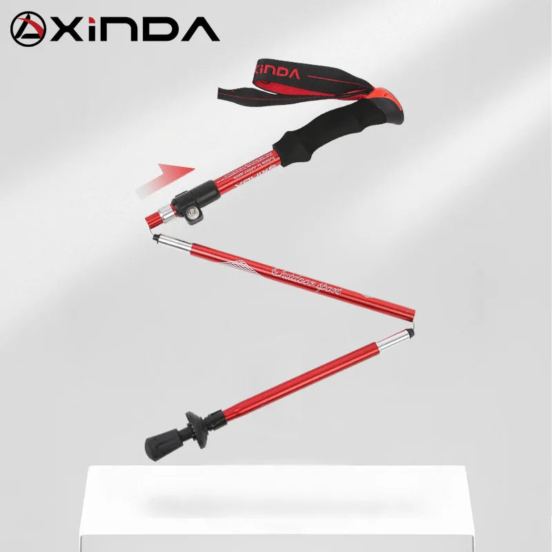 XINDA XD-PJ13 Folding Trekking Poles &ndash; Ultralight Quick Lock