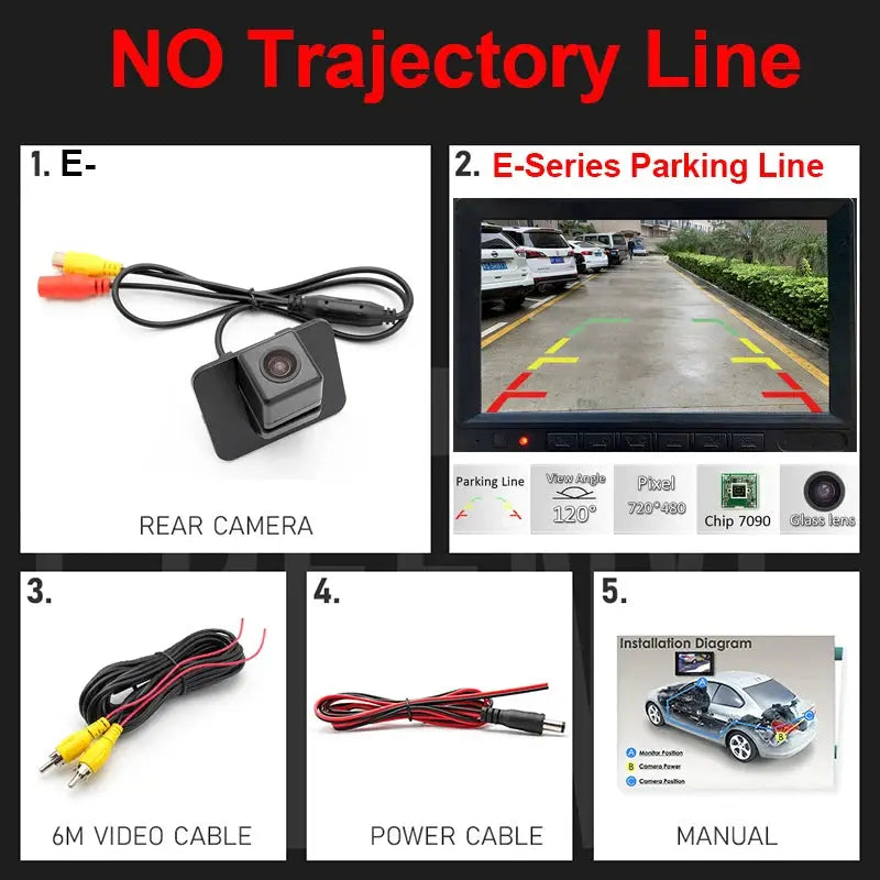 Intelligent Dynamic Trajectory Tracks Line Rear View Camera Backup Reverse Parking Camera For Mazda CX-3 Mazda CX3 2015-2017 by InterCyprus Trading Ltd