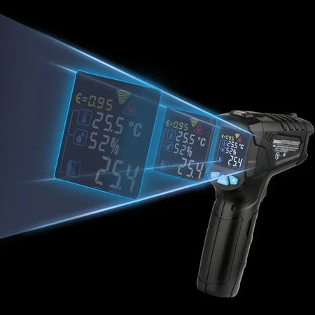Mestek IR01D Infrared Thermometer With Adjustable Emissivity