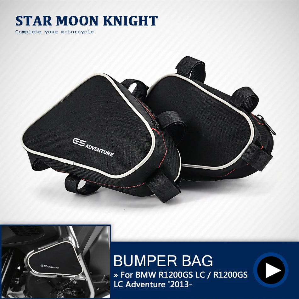 Rámové ochranné tyče s vodotesnými taškami pre BMW R1200GS LC Adventure, nylonová a spandexová konštrukcia