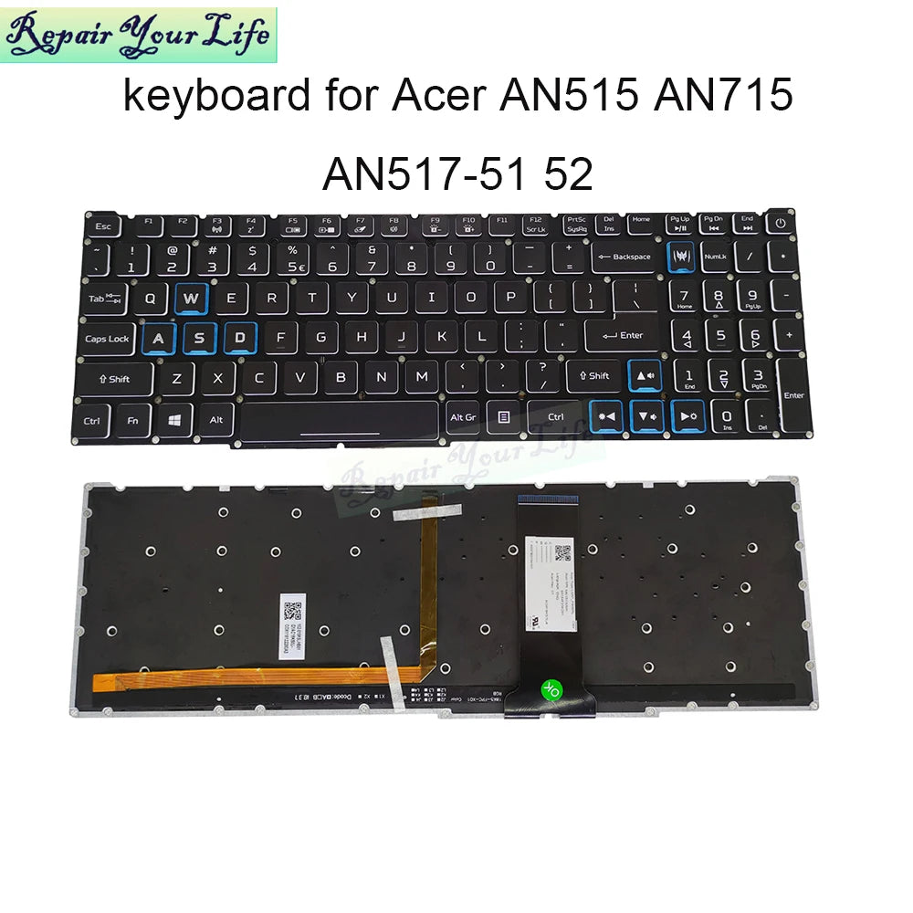 Acer Nitro RGB Backlit Keyboard Replacement &ndash; Ultra Durable
