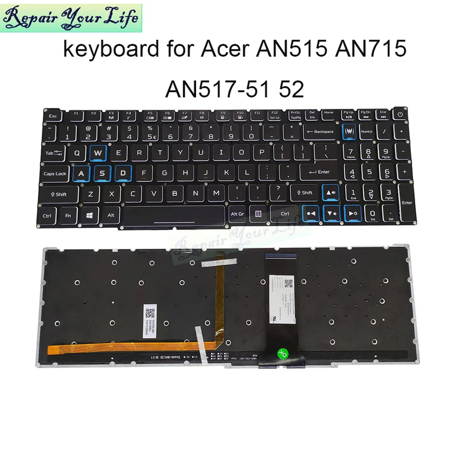 Acer Nitro RGB Backlit Keyboard Replacement &ndash; Ultra Durable