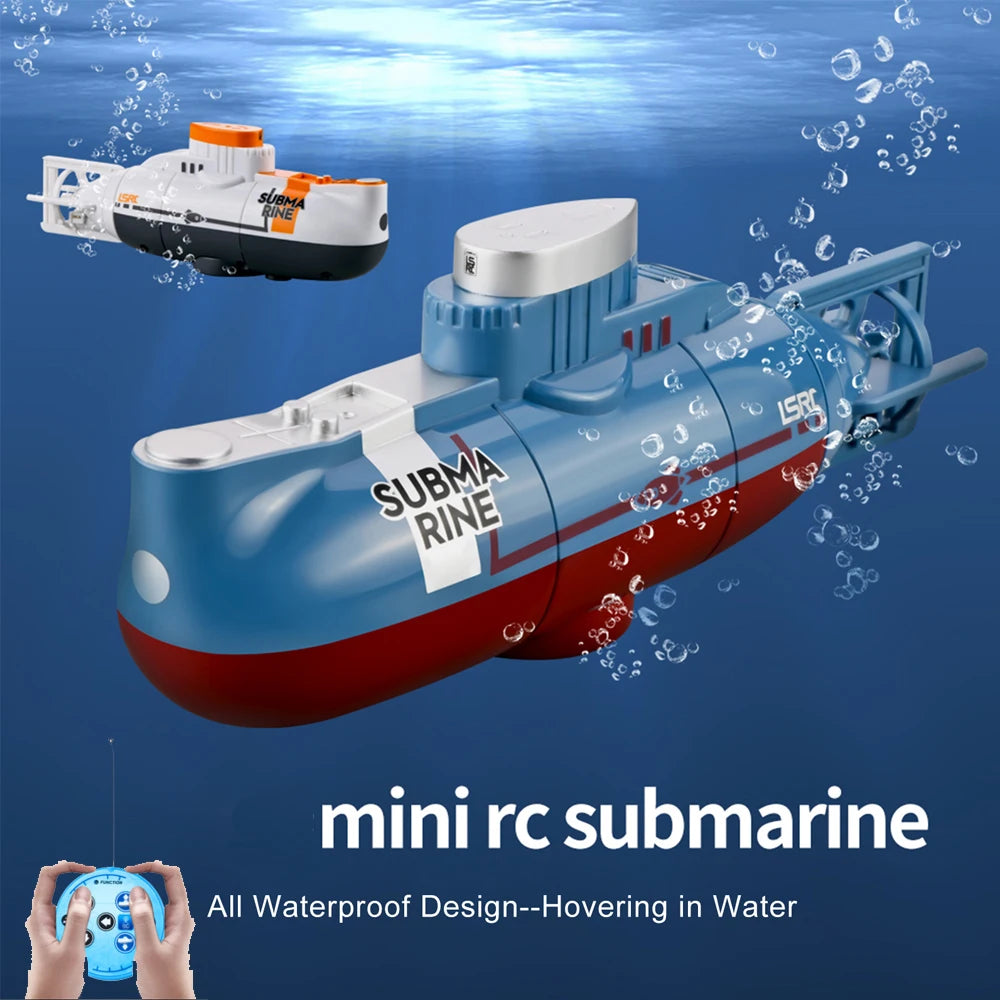 Remote Control Submarine Toy - Waterproof Mini Boat for Kids