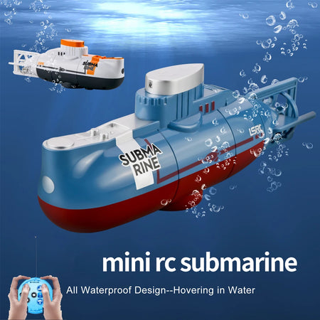 Remote Control Mini Submarine - Waterproof Diving Toy for Kids