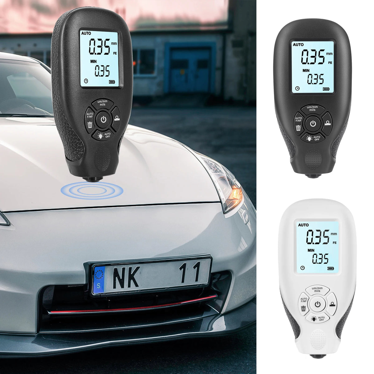 HW-300 Coation Thickness Gauge &ndash; Backlit LCD Display