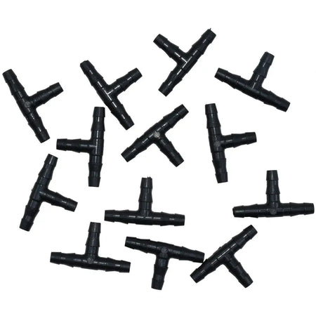 SPRYCLE 1/4 Inch Tee Connectors for Drip Irrigation - 20-100PCS