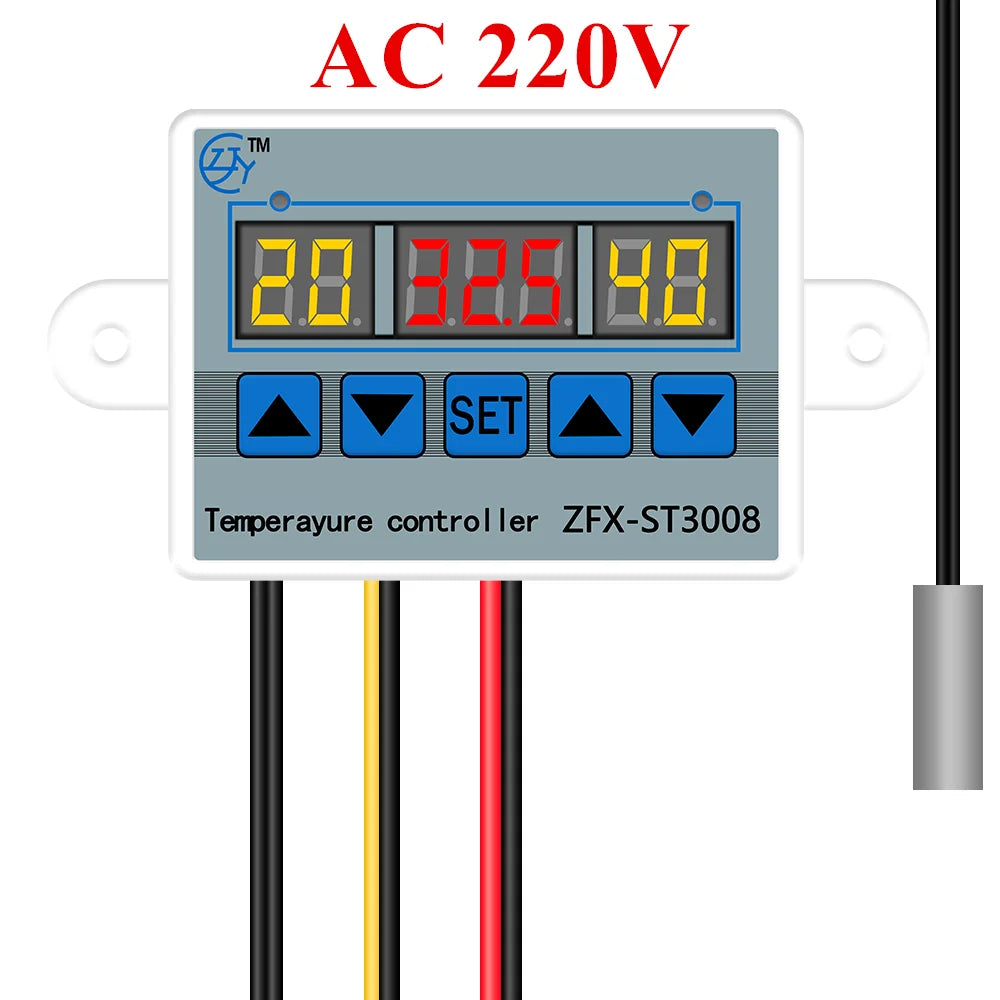 ZFX-ST3008 Microcomputer Temperature Controller &ndash; Adjustable NTC10K Measurement AC 220V / Other