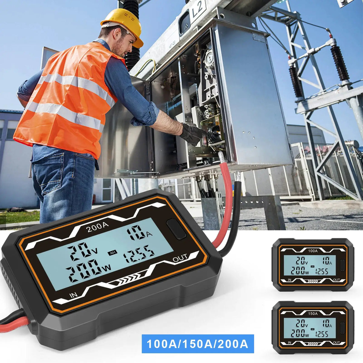 New RC Watt Meter 100A 150A 200A RC High Precision Current Power Analyzer & Watt Meter W/ Backlight LCD For Rc Drone Rc Model by InterCyprus Trading Ltd