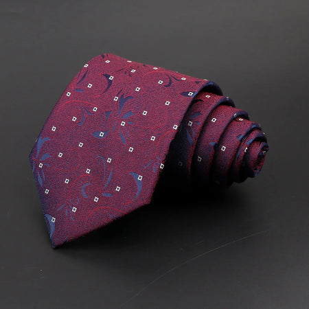 Classic Men's 8cm Plaid and Striped Neck Ties for Formal Events