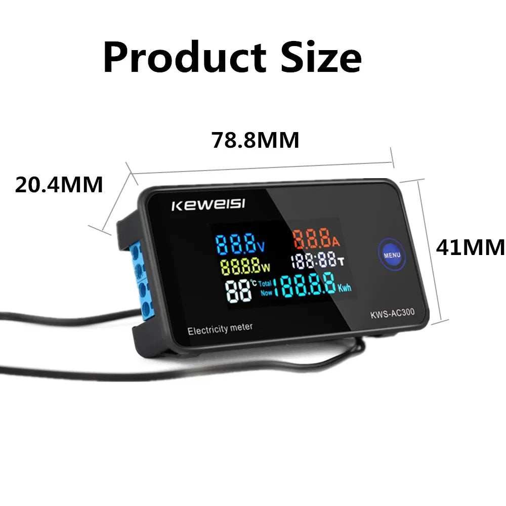 KWS-AC300 &ndash; Digital Voltmeter With 50-300V Range 0-100A