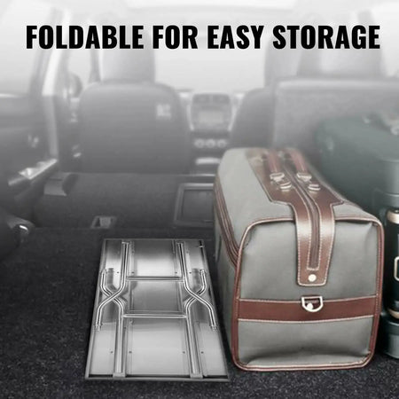 Open Stainless Steel Folding Kitchen Table Shelves