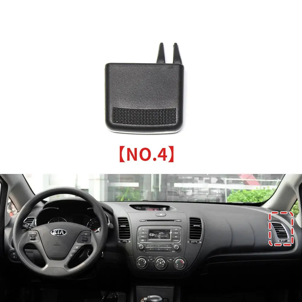 For Kia K3 2011-2018 Front A/C Air Vent Outlet Tab Clip Repair Kit ABS+PC Material Auto Car Accessory by InterCyprus Trading Ltd