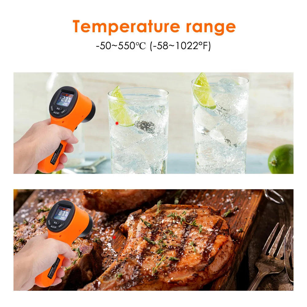 Digital Infrared Thermometer HW550 &ndash; Non Contact Pyrometer