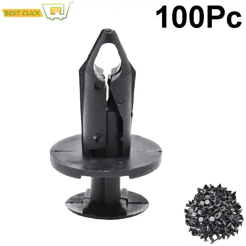 100Pcs Auto Bumper Fastener 8mm Hole Rivet Retainer Push Pin Car Door Trim Panel Clip Fasteners for Audi Buick Chrysler Honda by InterCyprus Trading Ltd