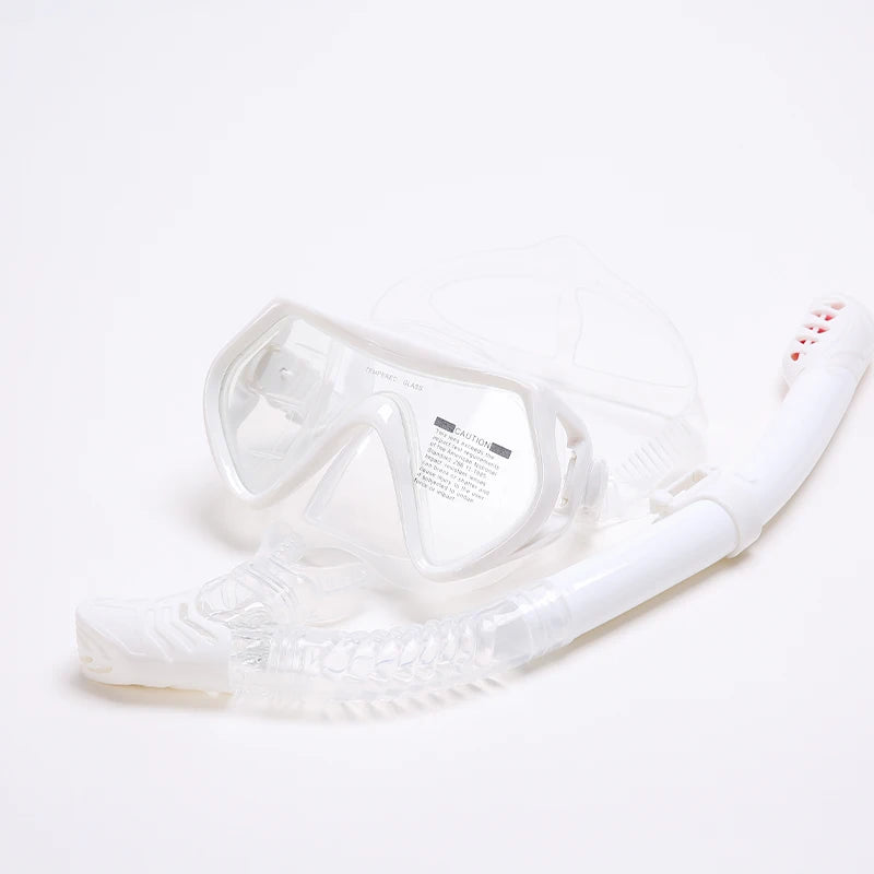 Professional Silicone Skirt Scuba Diving Mask &amp; Snorkeling Suit for Adults 1526198Pure white / CHINA