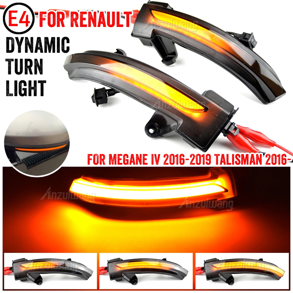 Semnale de direcție LED cu blinkere dinamice pentru Renault Megane Talisman Clio Mk4 Mk5