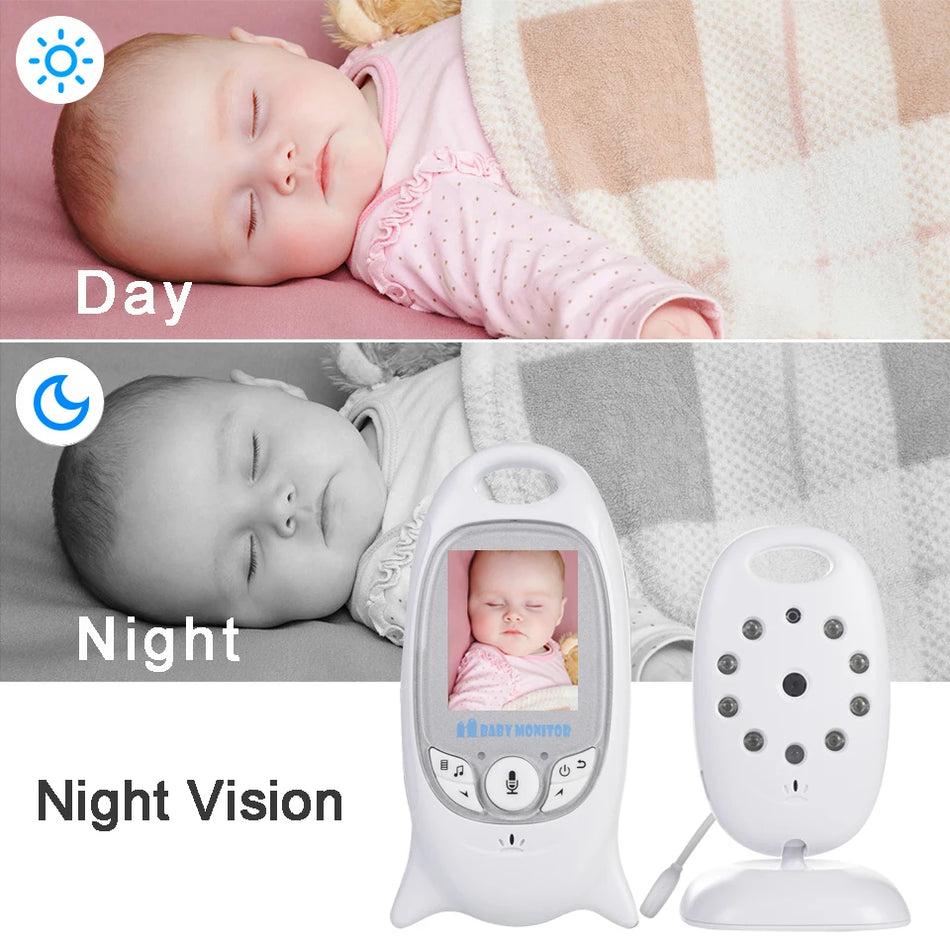 Wireless Video Baby Monitor with 2-Way Talk, Night Vision &amp; Temperature Monitoring