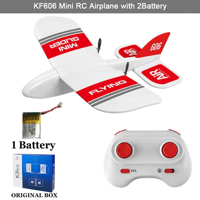 Hywiwine 2.4G Mini EPP Foam RC Drone - Indoor/Outdoor Electric Model Airplane 1 battery color box