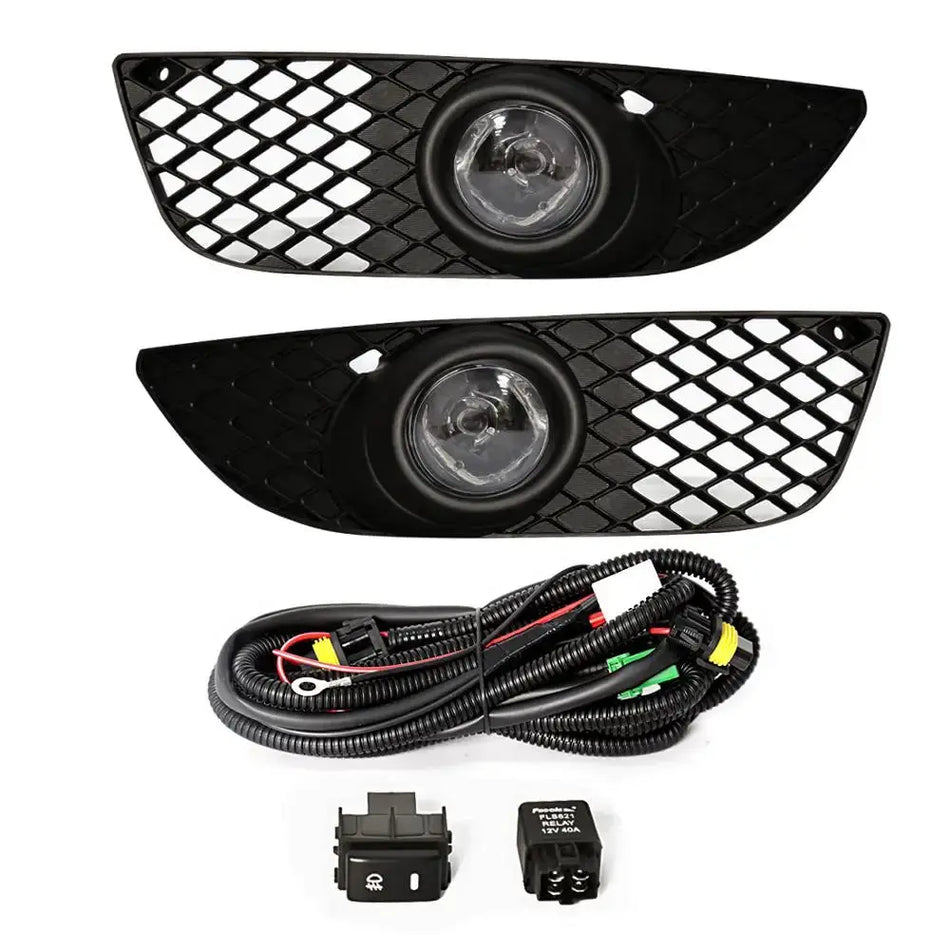 Fog Lights For Mitsubishi Lancer 2008 2009 2010 2011 2012 2013 Fog Lamp Harness Switch Front Driving Bumper Grille Super Bright by InterCyprus Trading Ltd