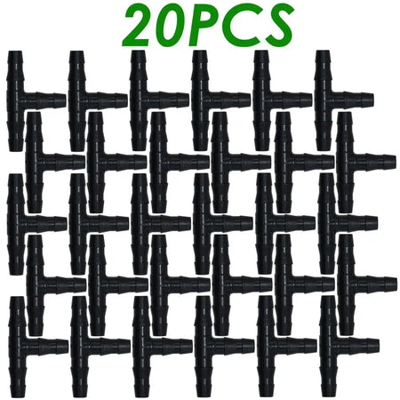 SPRYCLE 1/4 Inch Tee Connectors for Drip Irrigation - 20-100PCS SPL11-008-20PCS / 1/4''