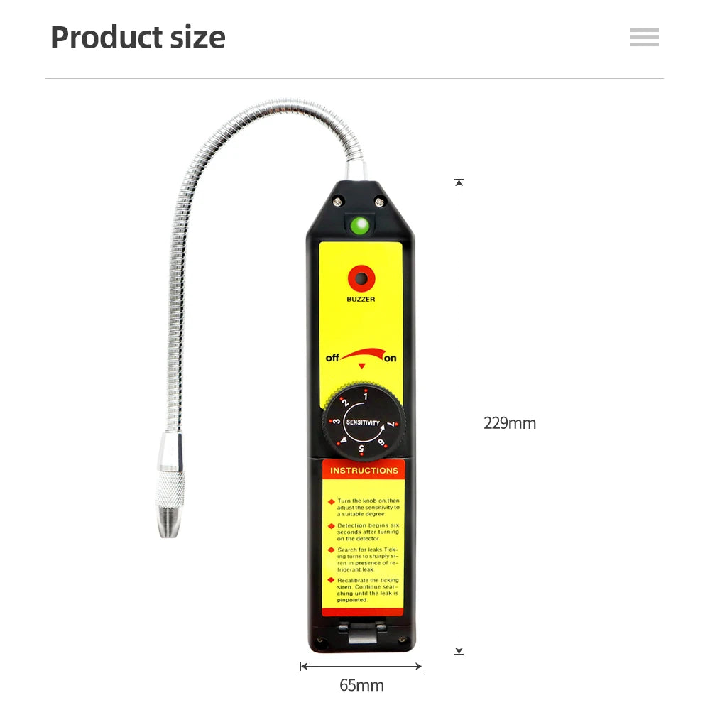 WJL-6000 &ndash; Freon Leak Detector With LCD Screen And Alarm
