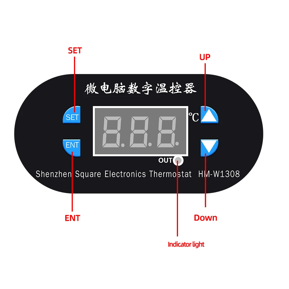 W1308 Digital Temperature Controller &ndash; Dual Voltage