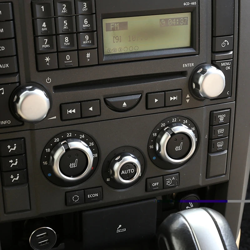 Декоративная крышка ручки регулировки объема кондиционера из ABS для Land Rover Discovery 3 LR3 2004-2009 и Range Rover Sport L320 2005-2008