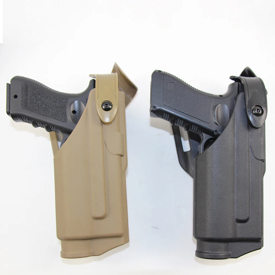 Labās rokas pistoles kabata ar gaismas stiprinājumu Glock 17 19 22 ABS jostai