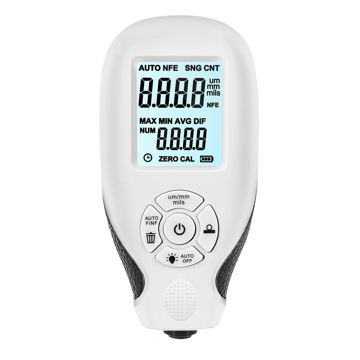HW-300 Coation Thickness Gauge &ndash; Backlit LCD Display white