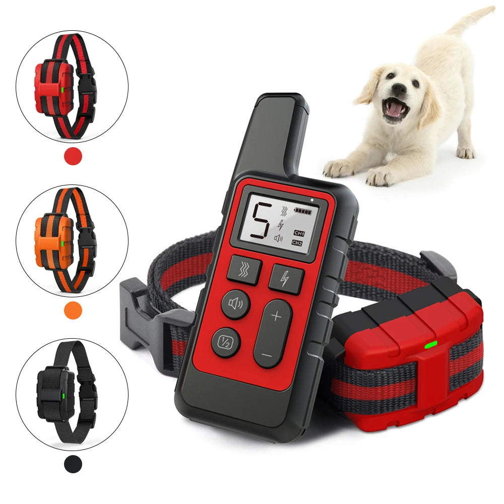 PT094 Waterproof Remote Dog Training Collar &ndash; LCD Display