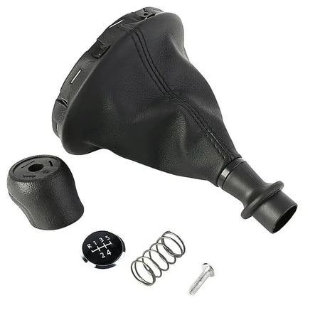 5 Speed Manual Black Gear Shift Knob Kit Gaiter Boot Cover For VW T5 T5.1 T6 Leather Gear Stick Cover Dust-Proof Replacement by InterCyprus Trading Ltd