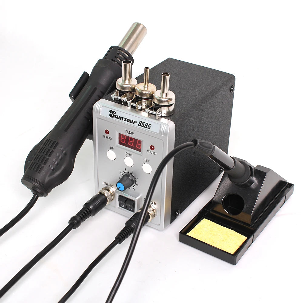Soldering Station 8586 - 2 In 1 Digital Display Hot Air