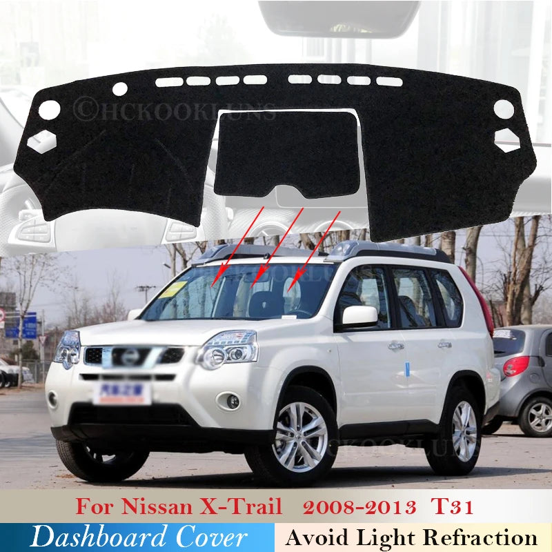 Mukautettu kojelaudan kansi polyesterimateriaalista Nissan X-Trail T31