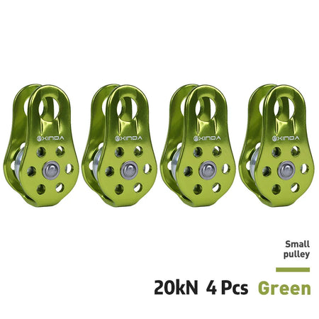 XD-8610 Small Pulley &ndash; Ultra Lightweight Aluminium Alloy Green 4pcs