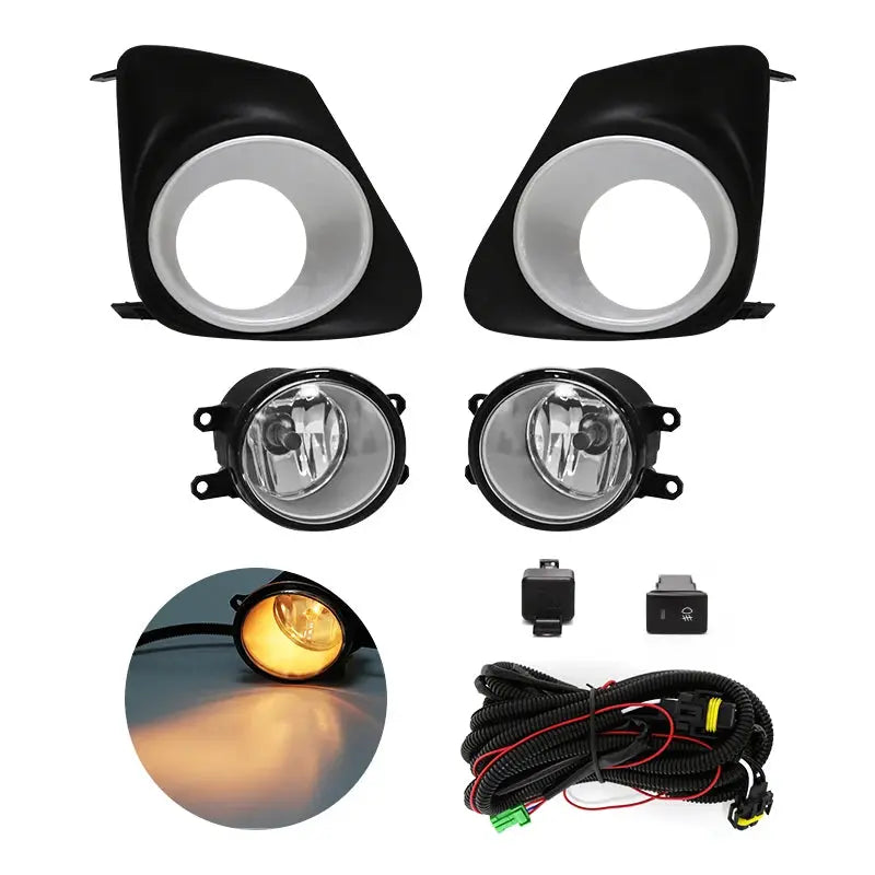 For Toyota Corolla Altis 2011 2012 2013 Fog Light Lamp Daytime Running Chrome Wires Switch Relay by InterCyprus Trading Ltd