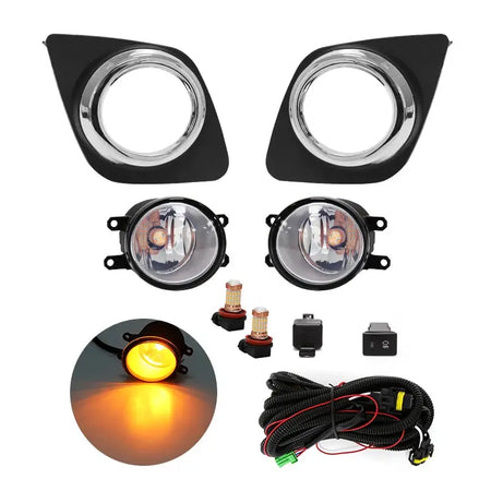 Fog Light For Toyota RAV4 2009 2010 2011 2012 Led Daytime Running Lamp Daylight DRL Wateproof Wires Switch Button by InterCyprus Trading Ltd