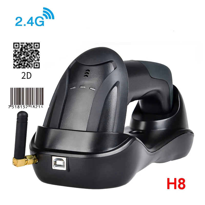 H6 Wireless Barcode Scanner RD-H8 &ndash; Fast 200 Scans Per Sec