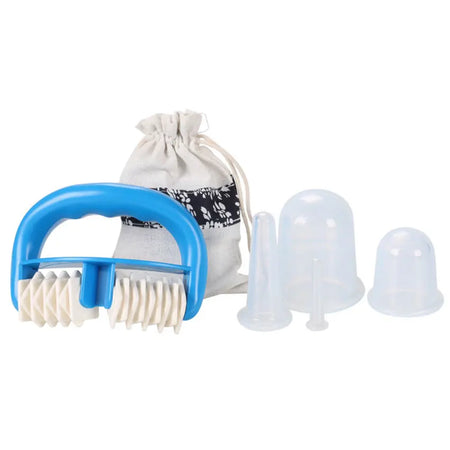Silicone Facial Massage Cupping Set &ndash; Cellulite Therapy 5pcs transparent