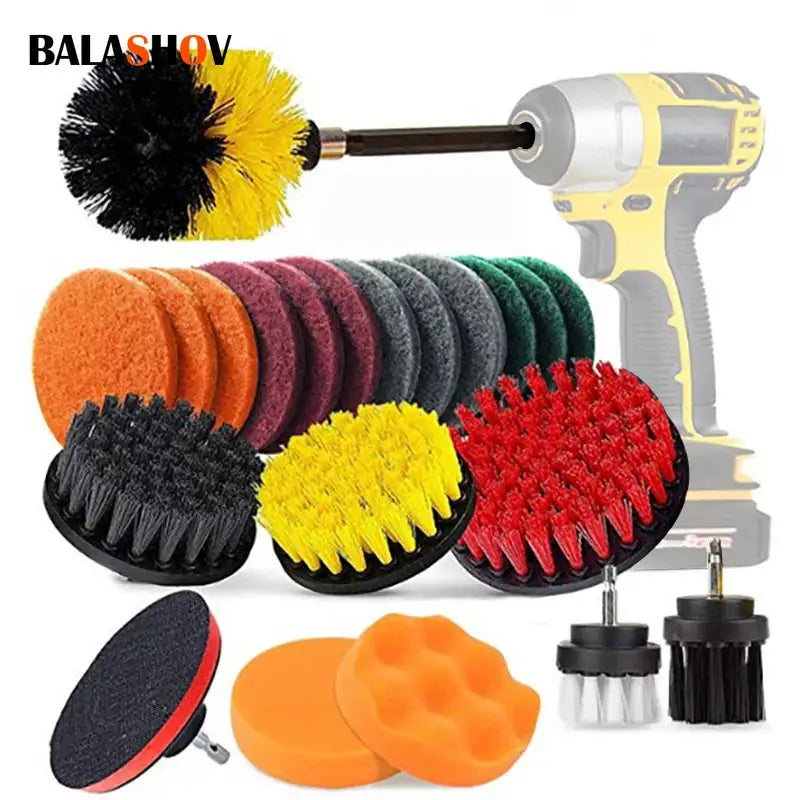 Drill Brush Cleaner Kit Power Scrubber For Bathroom