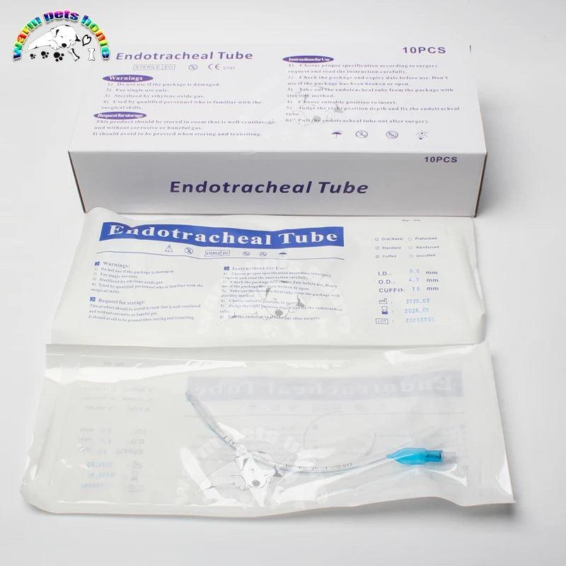 Tracheal Tube Veterinary Endotracheal Tube With Cuff &ndash; Sterile