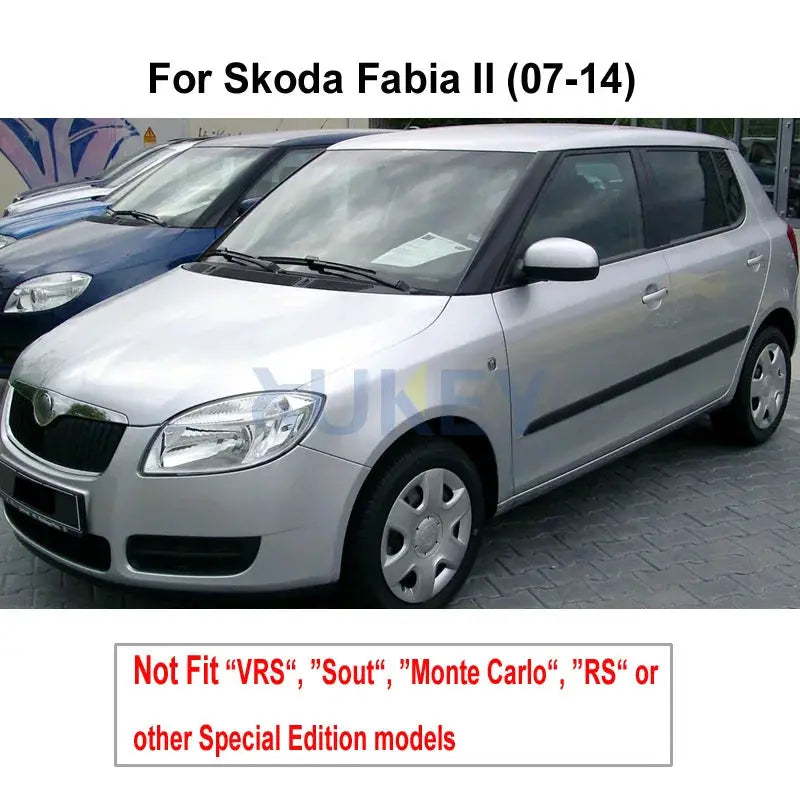 Set Molded Front Rear Car Mud Flaps For Skoda Fabia 2 5J Mk2 2007-2014 Splash Guards Mudflaps Mud Flap Mudguards Fender by InterCyprus Trading Ltd
