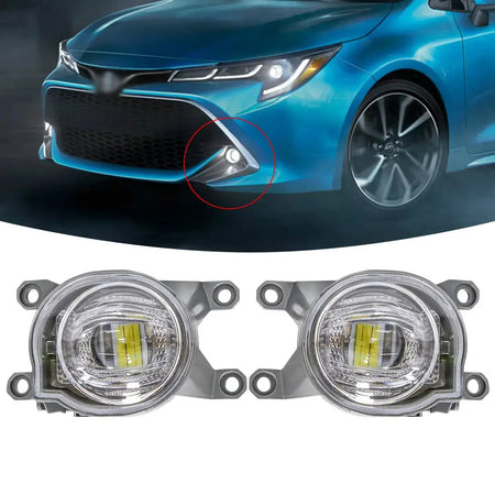 Led DRL Daytime Running Lamp Fog Light for Toyota Corolla Hatchback 2019 2020 2021 4 Doors Wires Switch Relay Waterproof by InterCyprus Trading Ltd