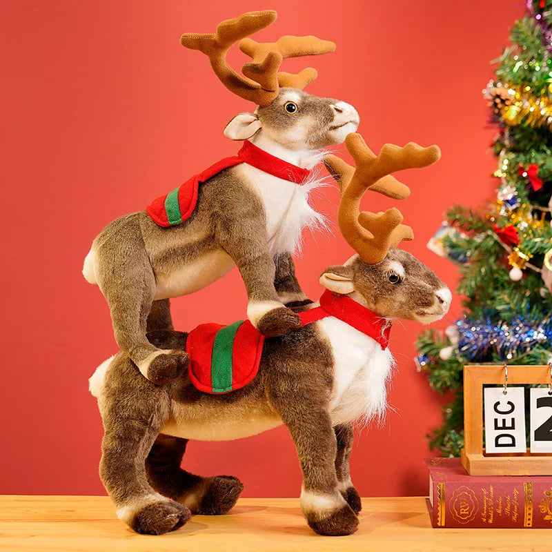 Plush Reindeer Toy for Christmas &amp; New Year Celebrations