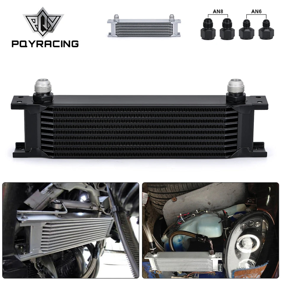 Kit de răcire cu ulei AN10 din aluminiu cu 10 rânduri PQY7010 pentru motor și transmisie
