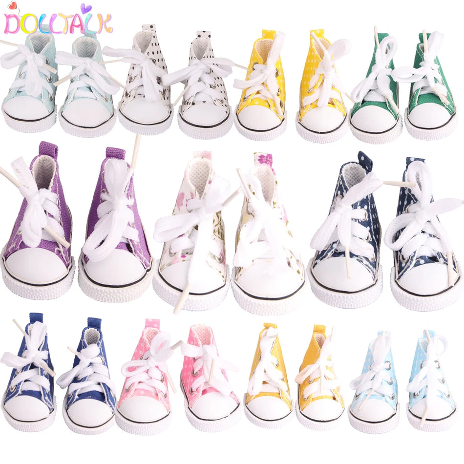 Handmade 5cm Canvas Shoes for EXO Dolls