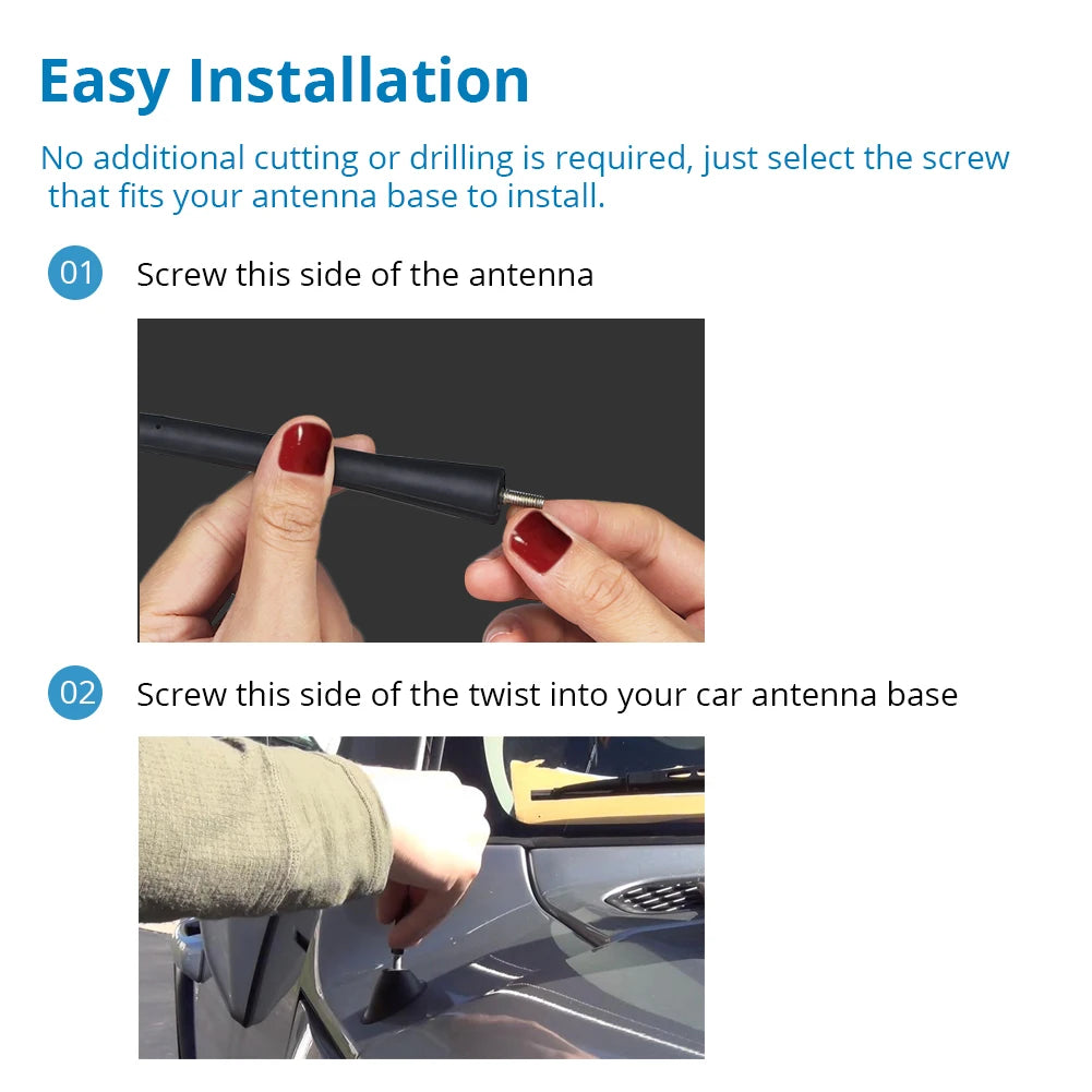 Universal Car Antenna Cover &ndash; Fits Multiple Models Easily