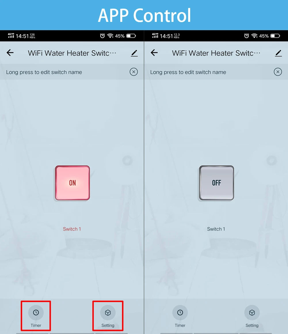 CUSAM Smart Life WiFi Boiler Switch 20A High Power Circuit Breaker